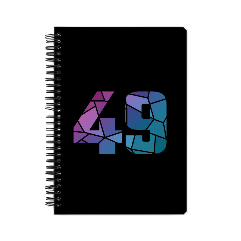 49 Number Notebook (Black)