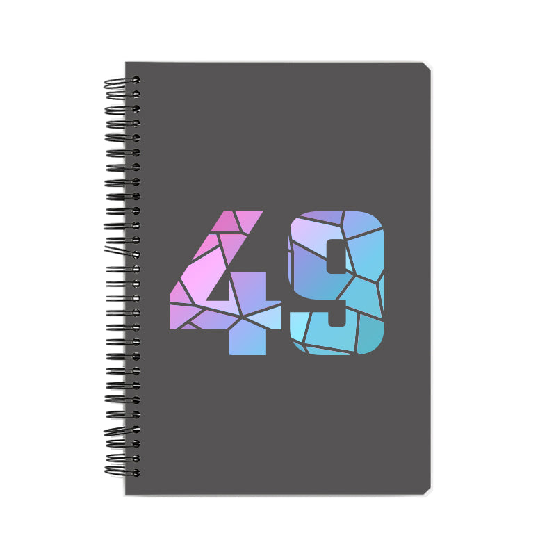 49 Number Notebook (Charcoal Grey)