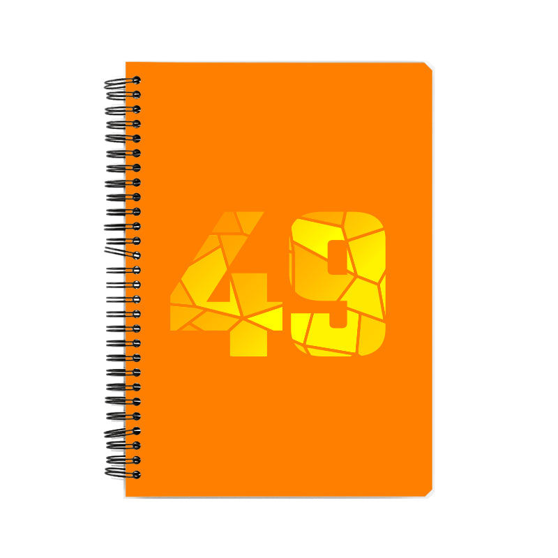 49 Number Notebook (Orange)
