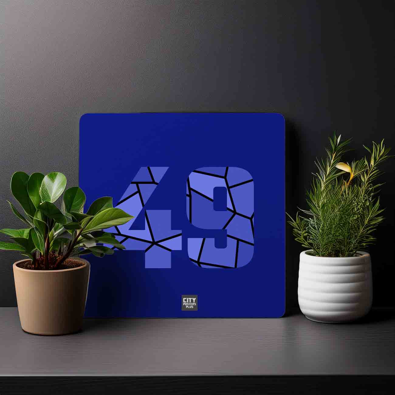 49 Number Mousepad (Royal Blue)