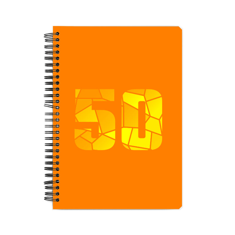 50 Number Notebook (Orange)