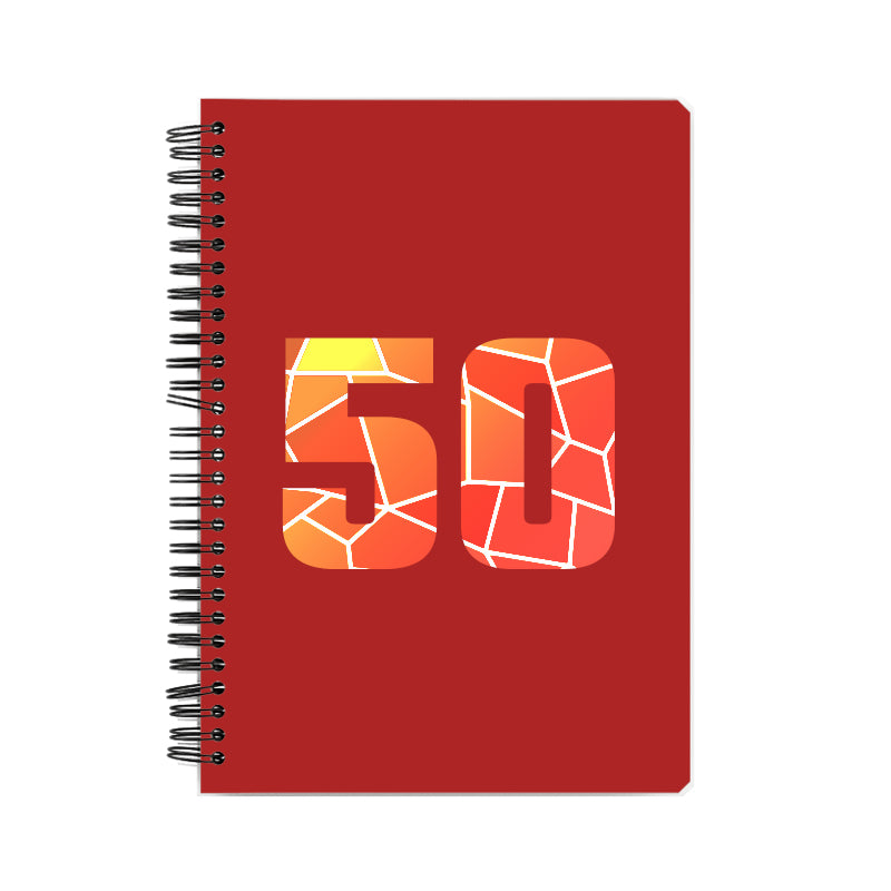 50 Number Notebook (Red)