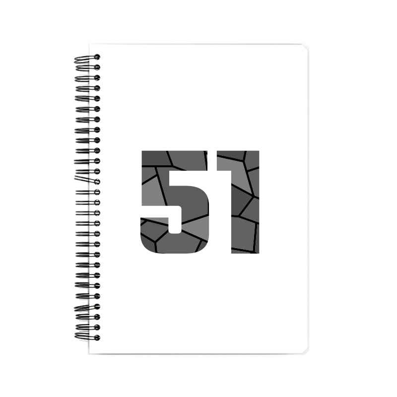 51 Number Notebook (White)
