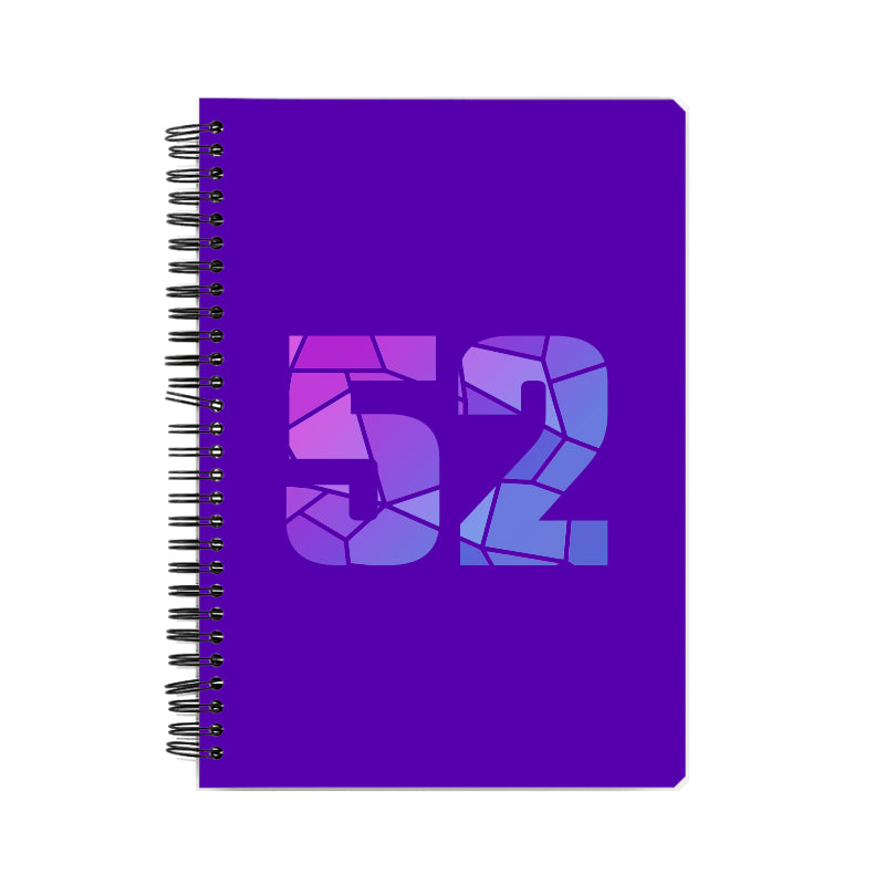52 Number Notebook (Purple)