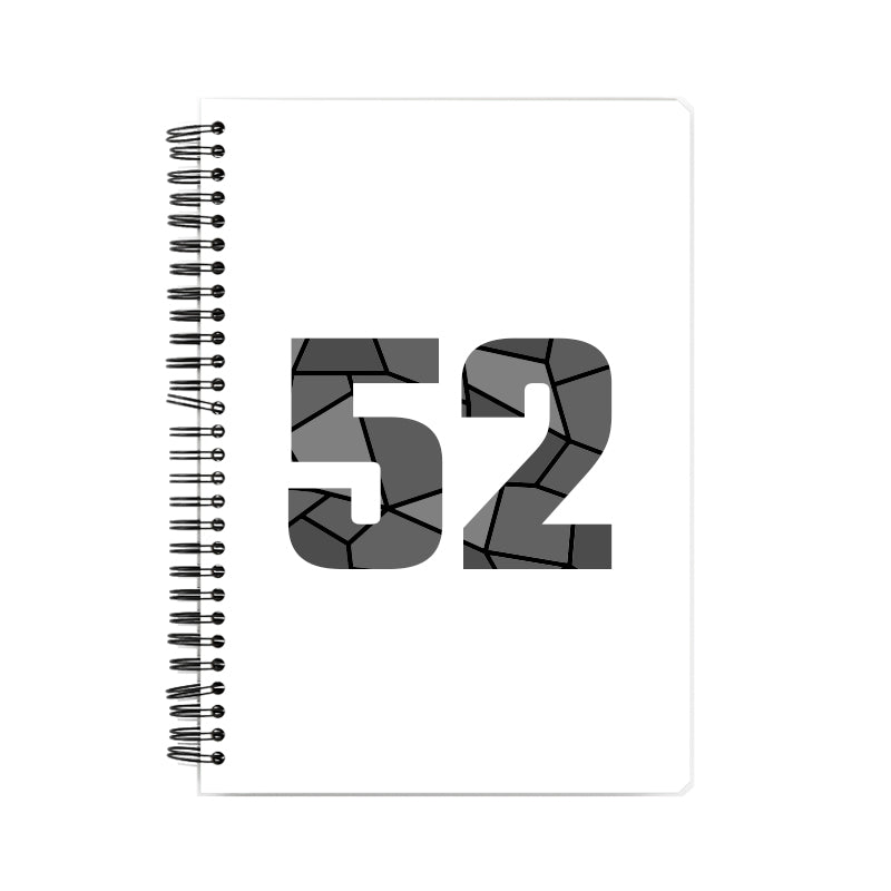 52 Number Notebook (White)