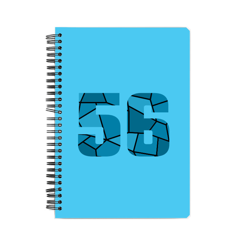 56 Number Notebook (Sky Blue)