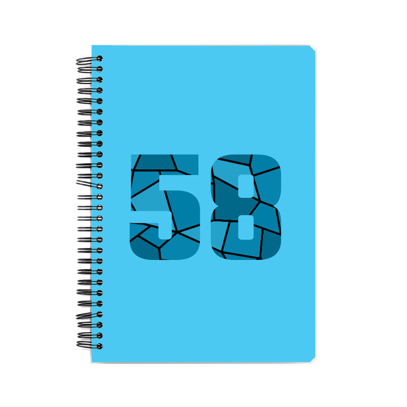 58 Number Notebook (Sky Blue)