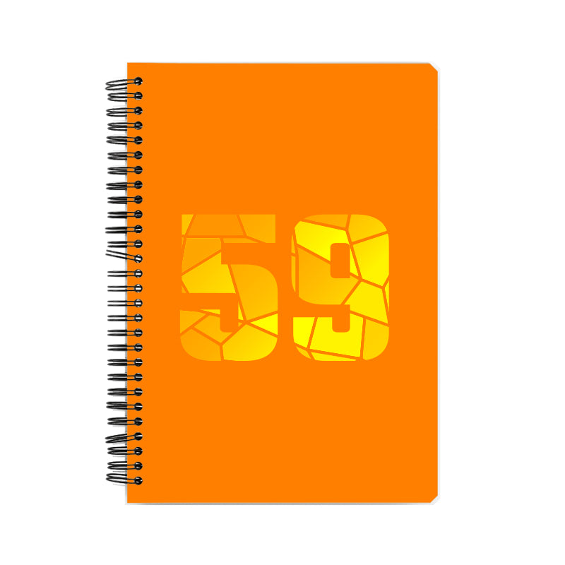 59 Number Notebook (Orange)