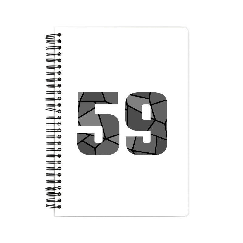 59 Number Notebook (White)