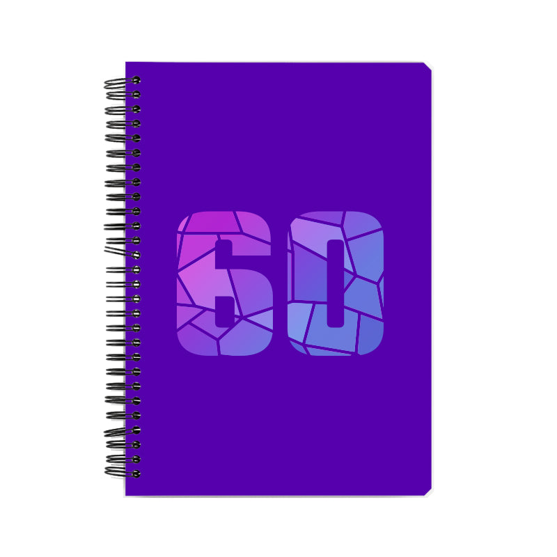 60 Number Notebook (Purple)