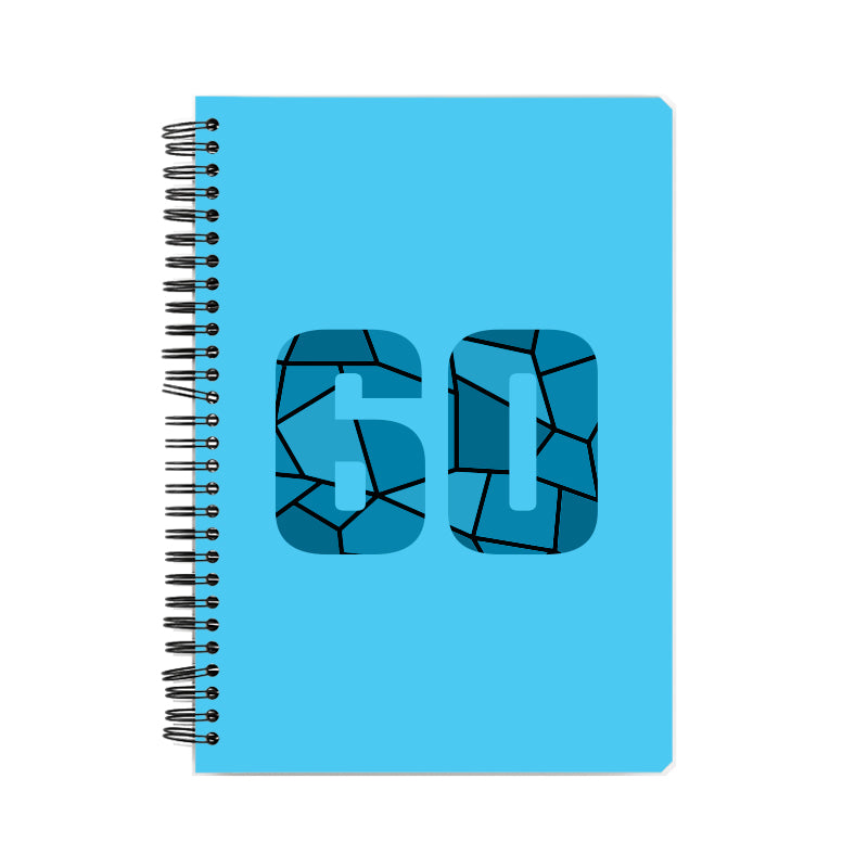 60 Number Notebook (Sky Blue)