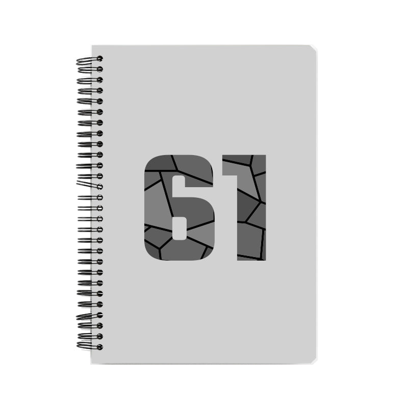 61 Number Notebook (Melange Grey)