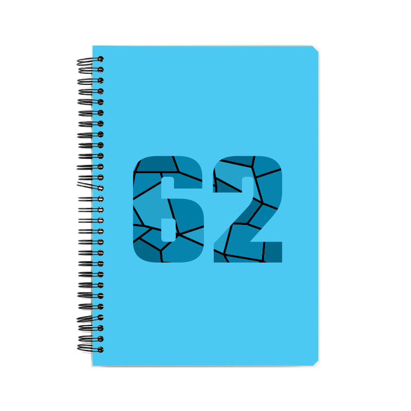 62 Number Notebook (Sky Blue)