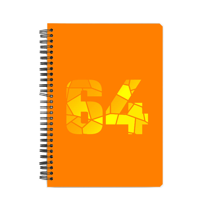 64 Number Notebook (Orange)