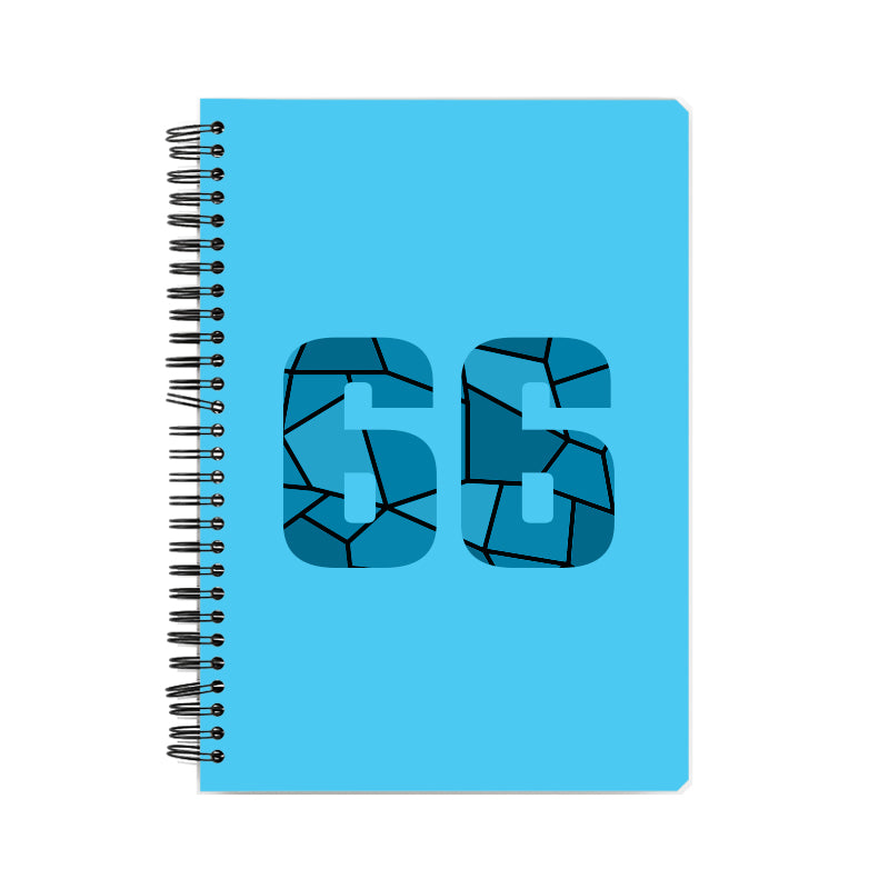 66 Number Notebook (Sky Blue)