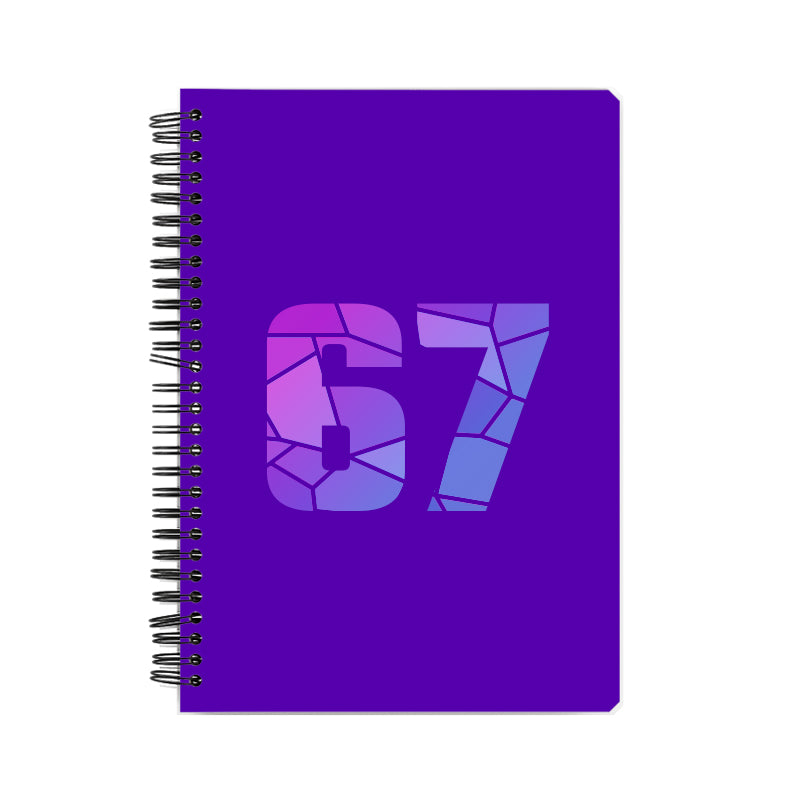 67 Number Notebook (Purple)