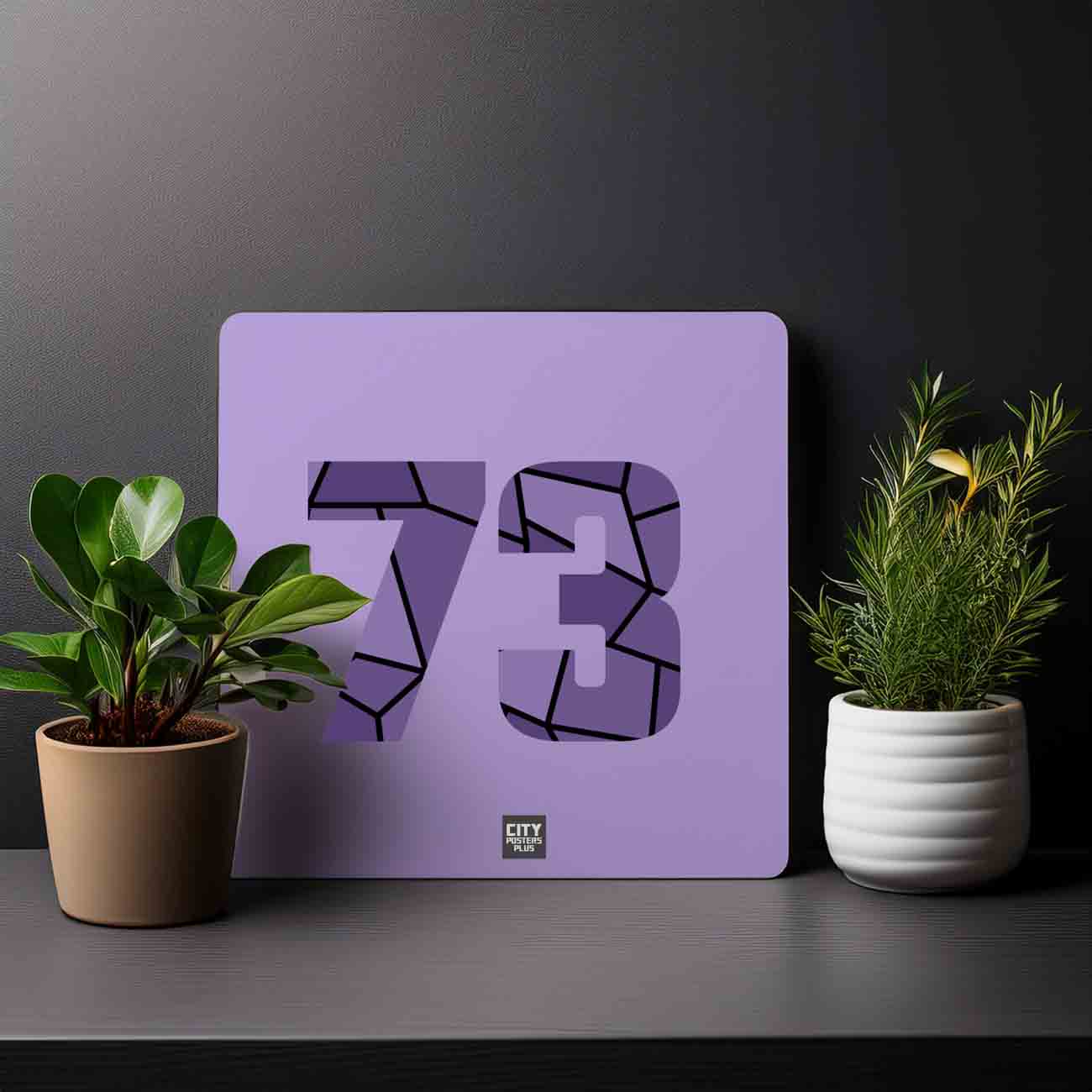 73 Number Mousepad (Iris Lavender)