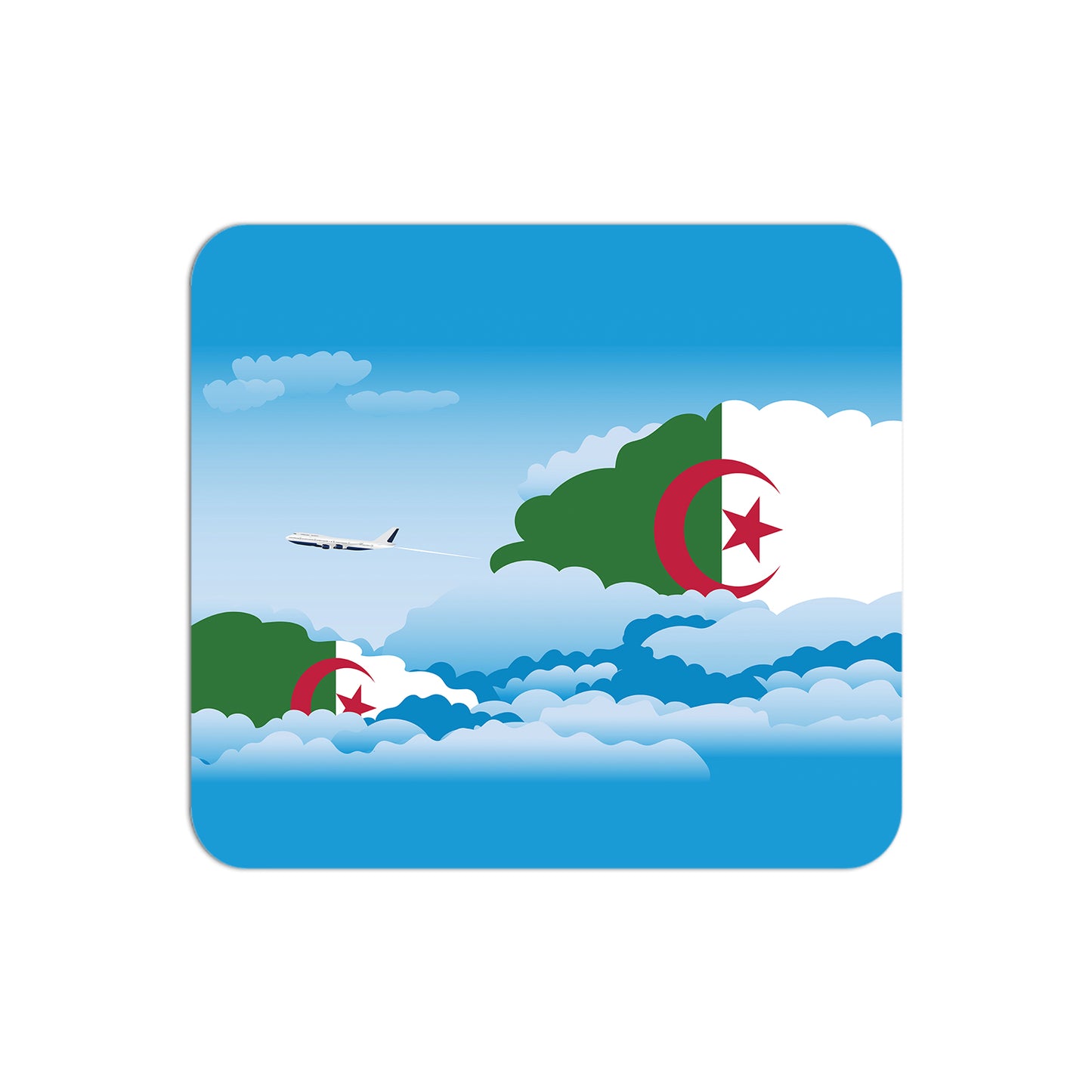 Algeria Airplane Airport Flight Day Clouds Mousepad