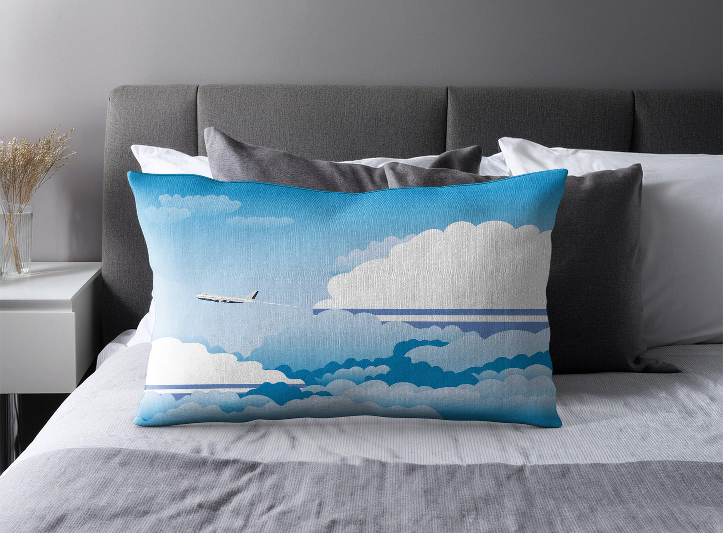 Altai Republic Day Clouds Pillow Case and Pillow Throw