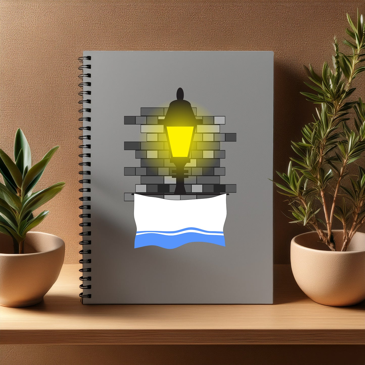 Altai Republic Street Lamp Bricks Notebook