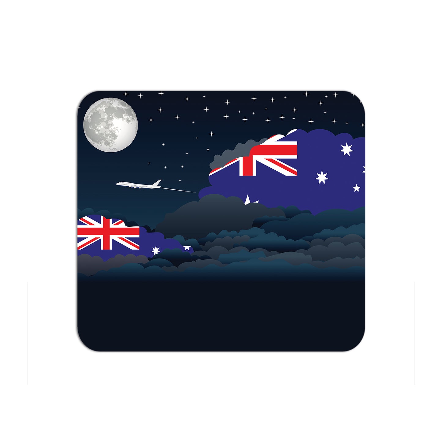 Australia Airplane Airport Flight Night Clouds Mousepad