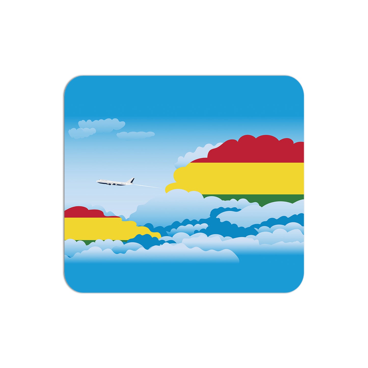 Bolivia Airplane Airport Flight Day Clouds Mousepad