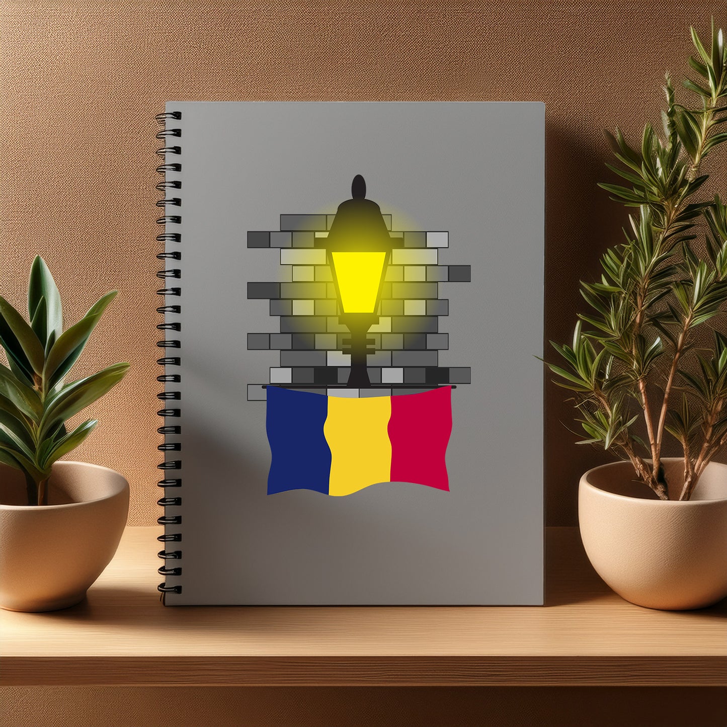 Chad Street Lamp Bricks Notebook