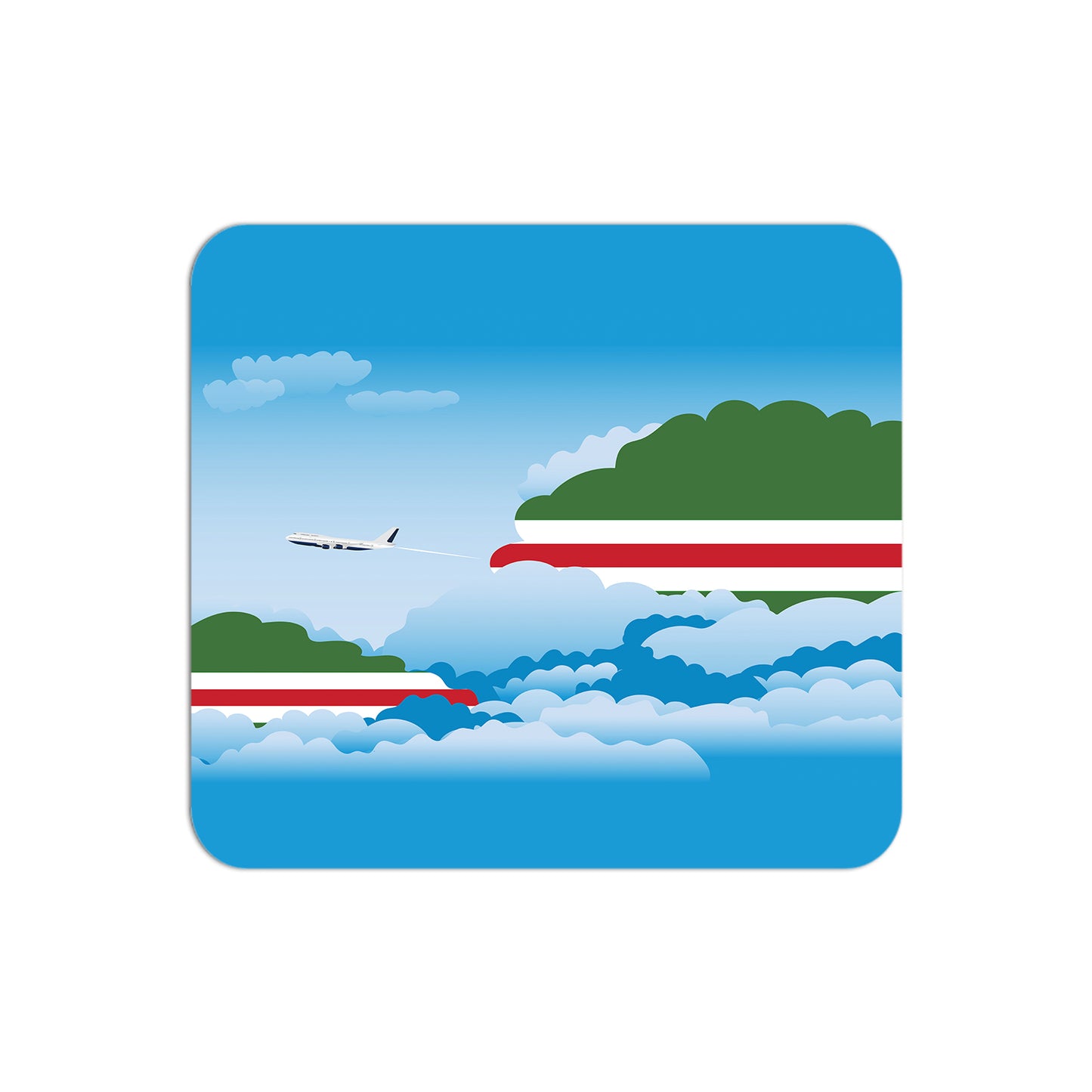 Chechen Republic of Ichkeria Airplane Airport Flight Day Clouds Mousepad