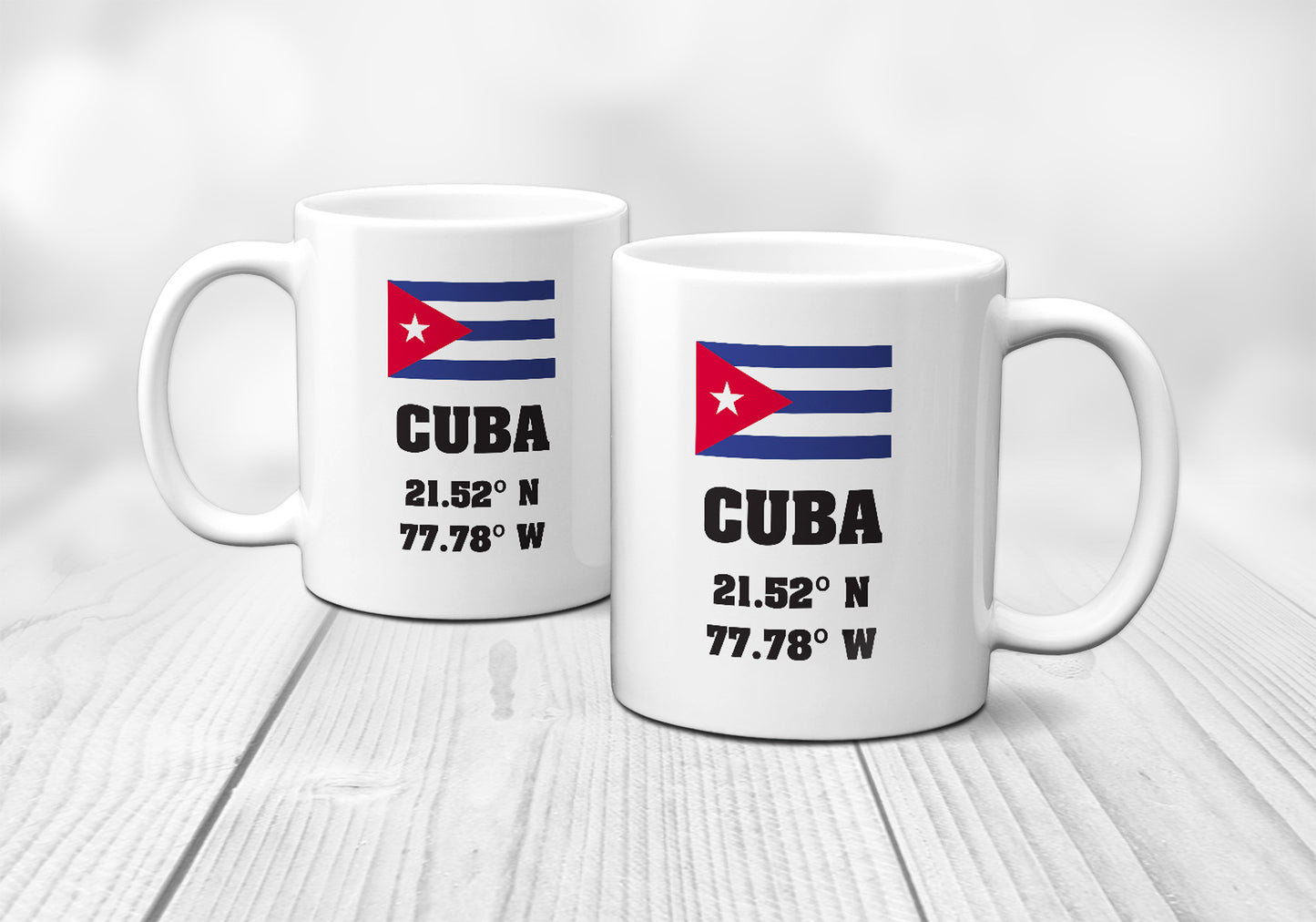 Cuba Laitutude Longitude Mug