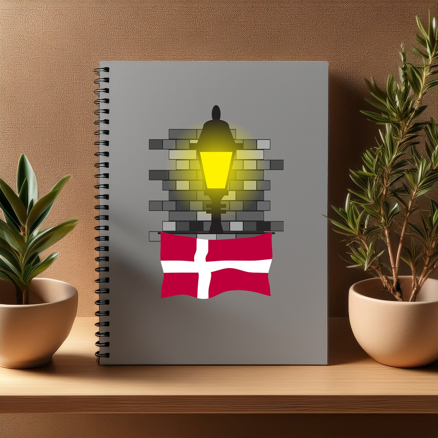 Denmark Street Lamp Bricks Notebook