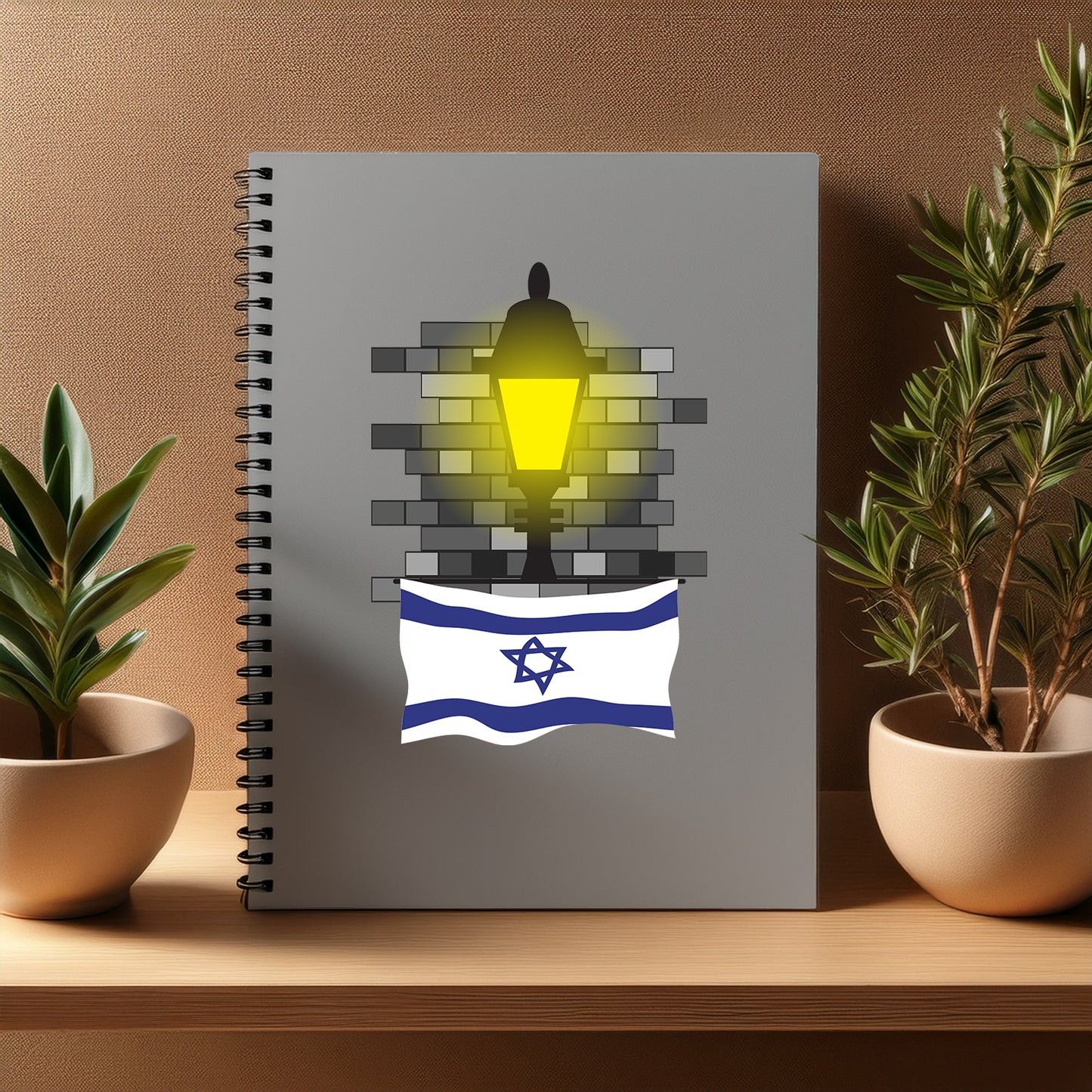 Israel Street Lamp Bricks Notebook