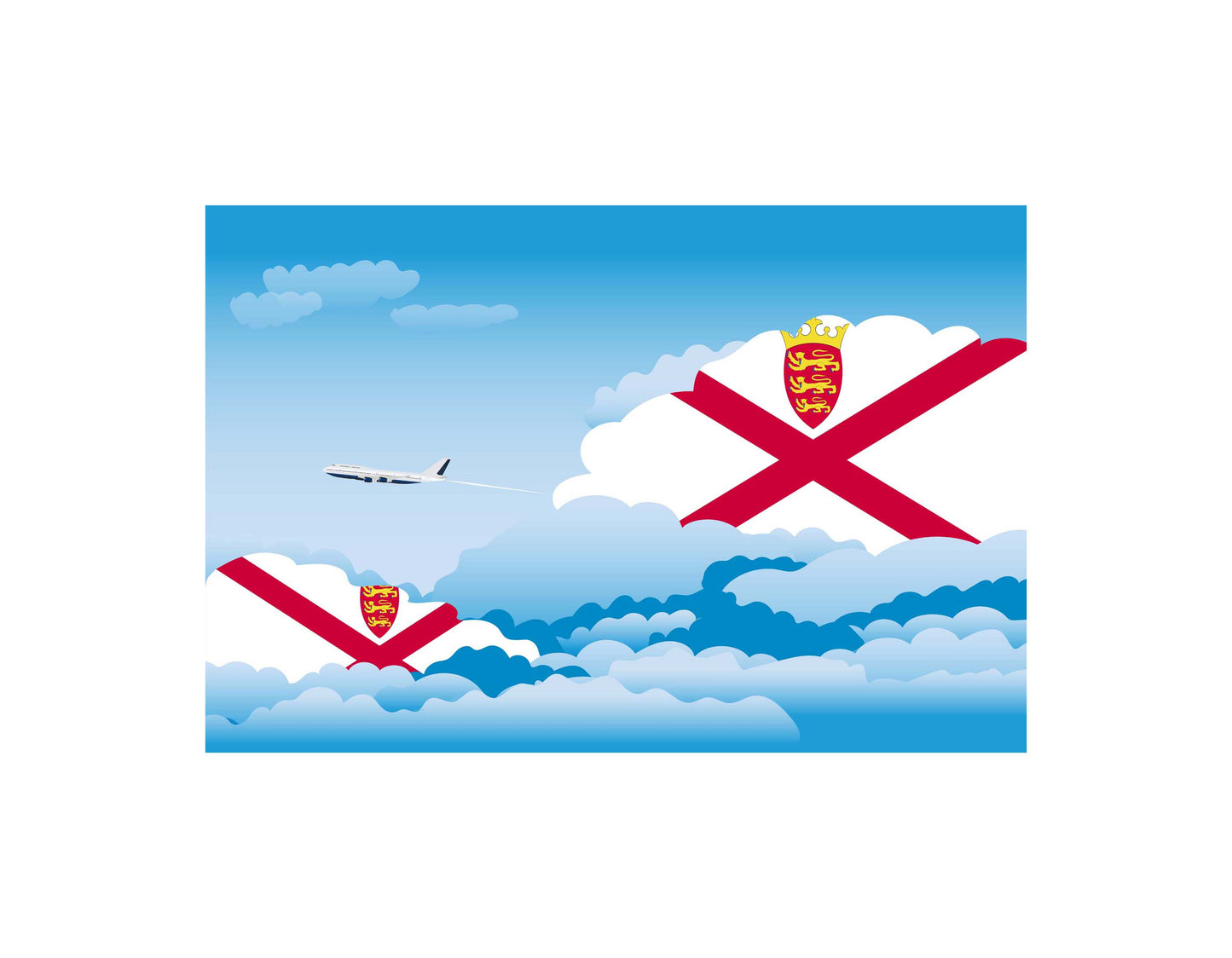 Jersey Day Clouds Blanket Throw
