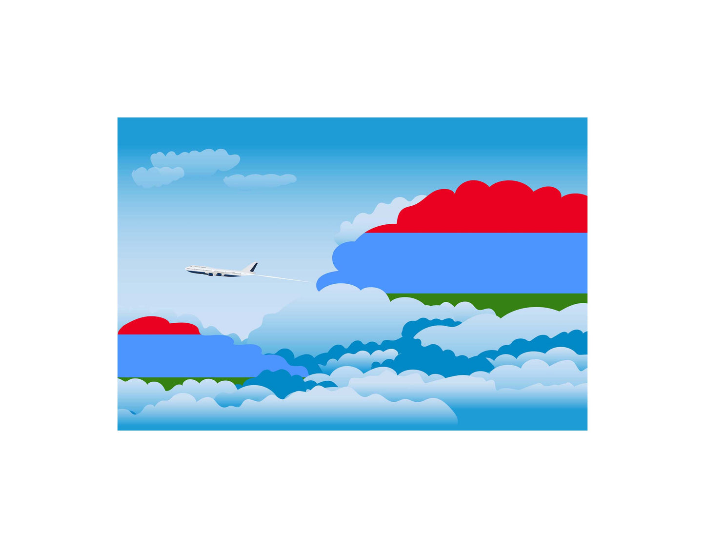 Karelia Day Clouds Blanket Throw