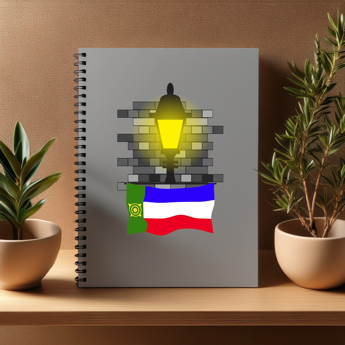 Khakassia Street Lamp Bricks Notebook