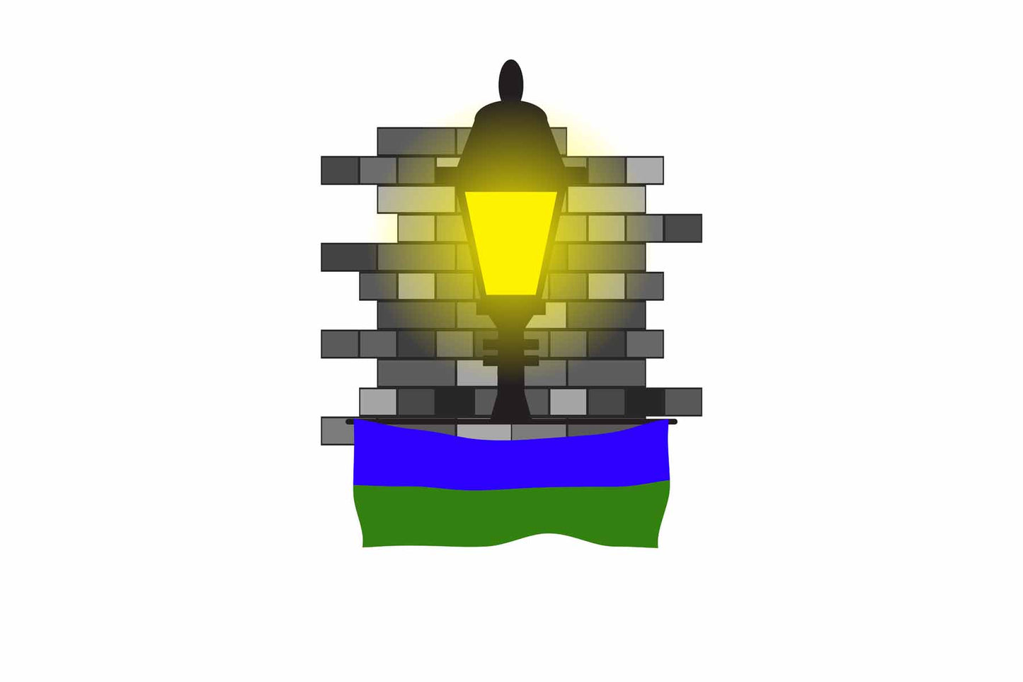 Komi Street Lamp Bricks Fridge Magnet
