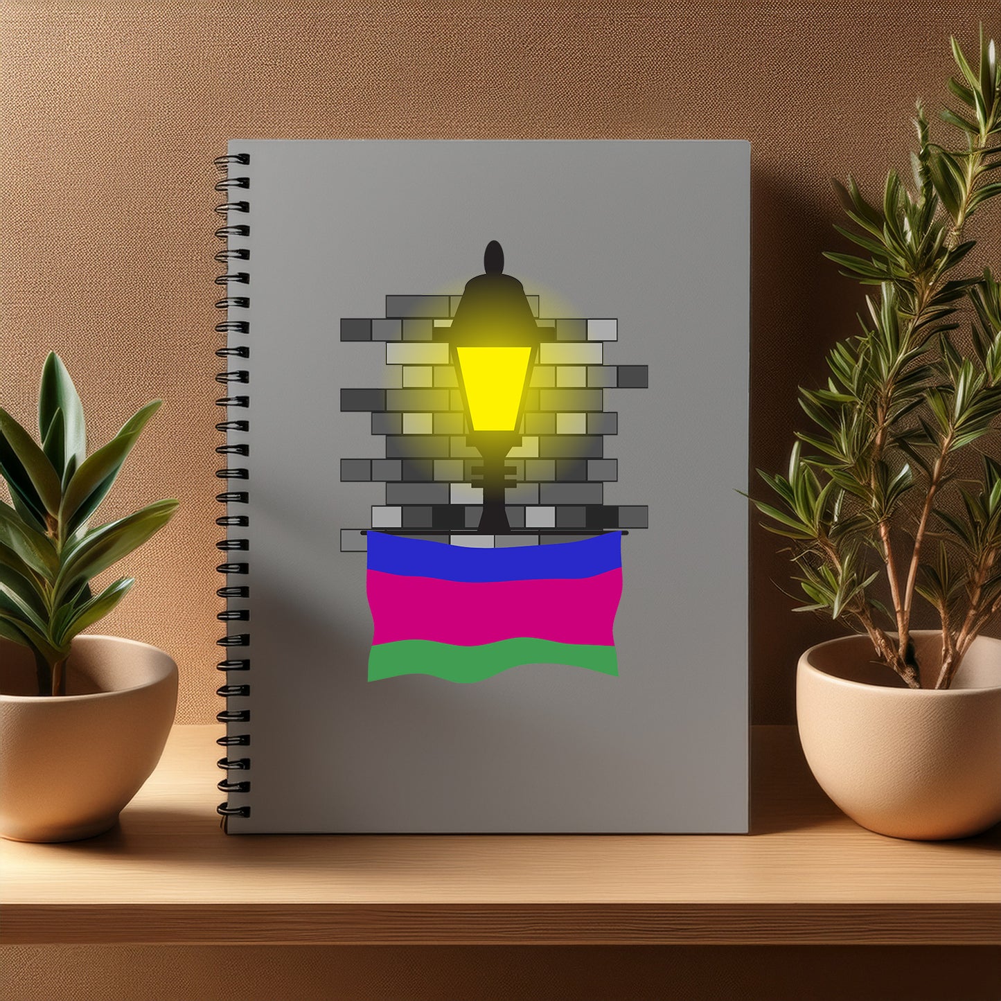 Kuban Peoples Republic Street Lamp Bricks Notebook