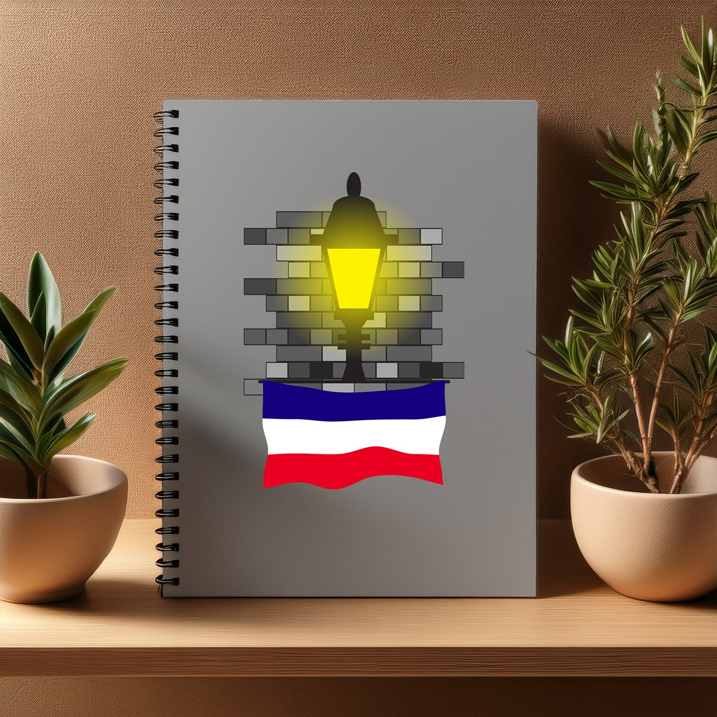 Los Altos Street Lamp Bricks Notebook