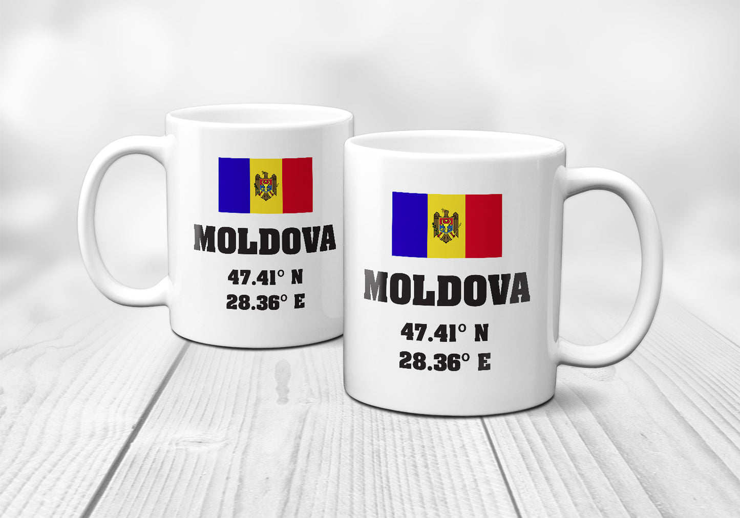 Moldova Laitutude Longitude Mug