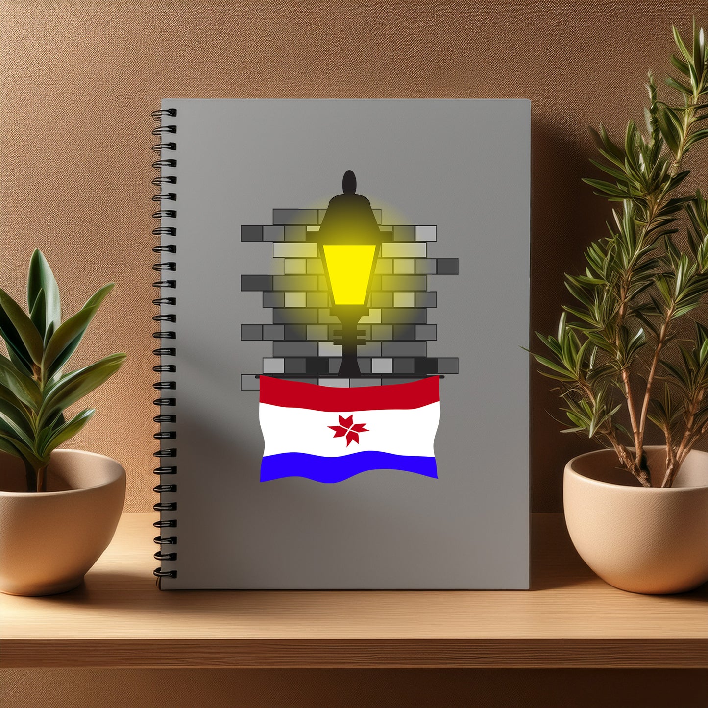 Mordovia Street Lamp Bricks Notebook