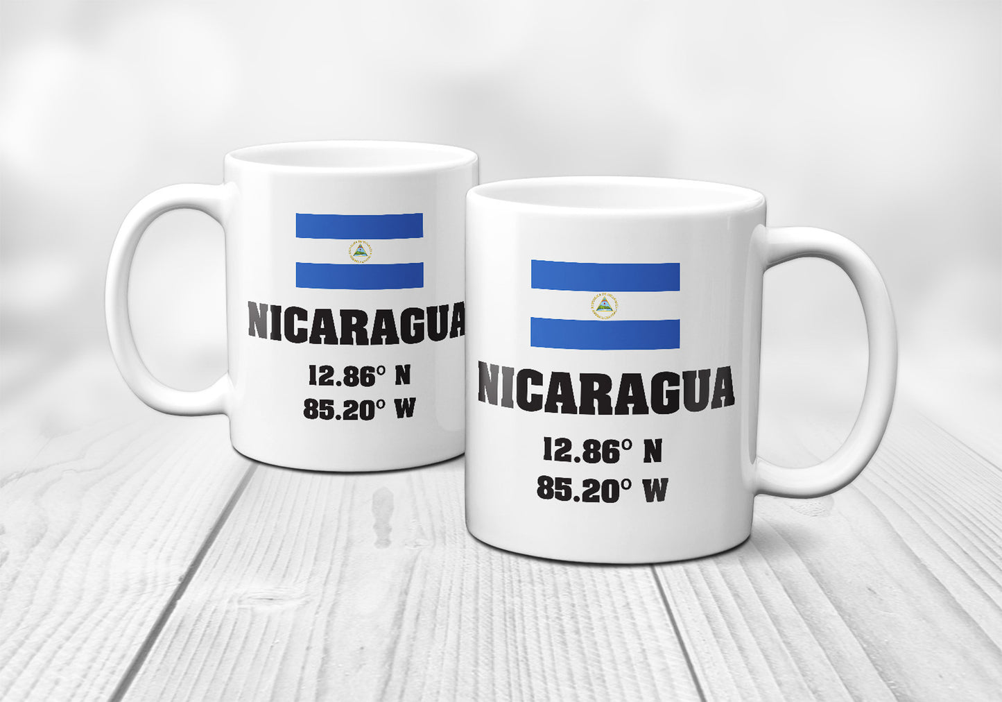 Nicaragua Laitutude Longitude Mug