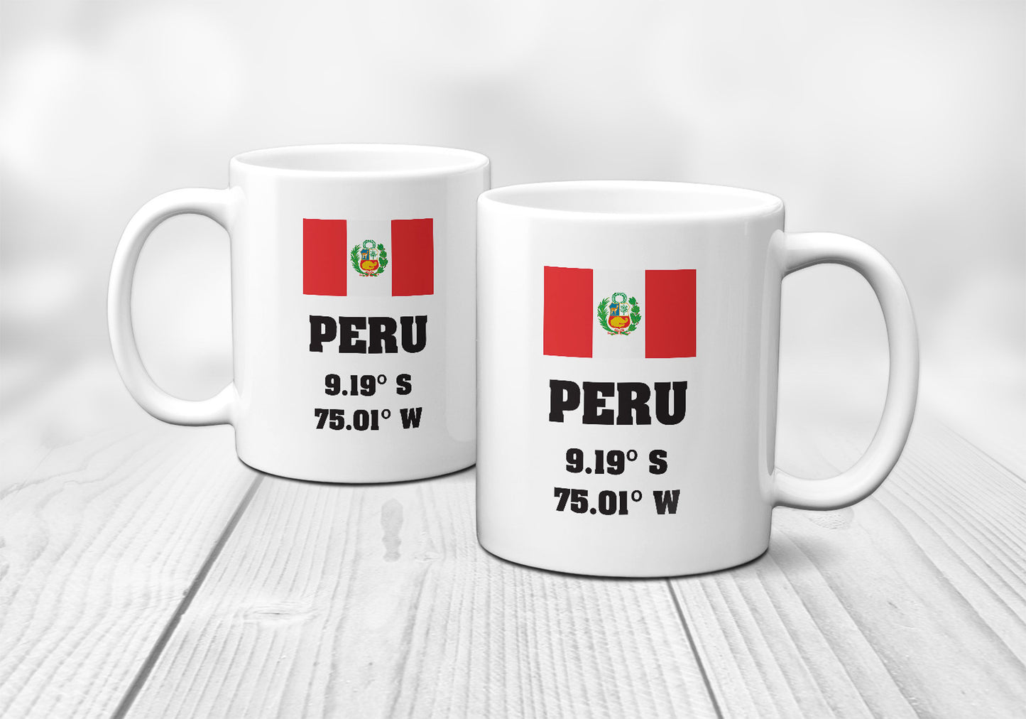 Peru Laitutude Longitude Mug