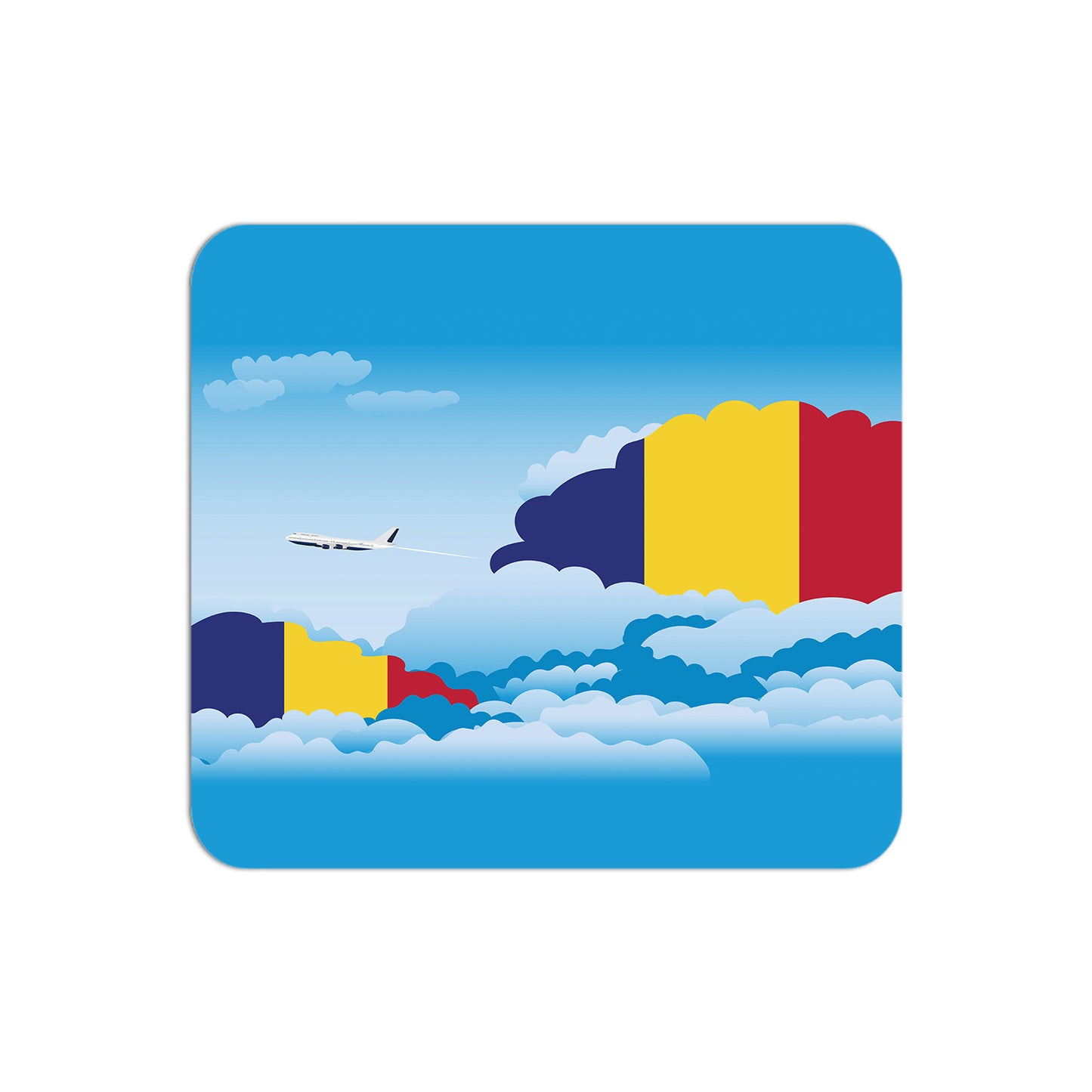 Romania Airplane Airport Flight Day Clouds Mousepad