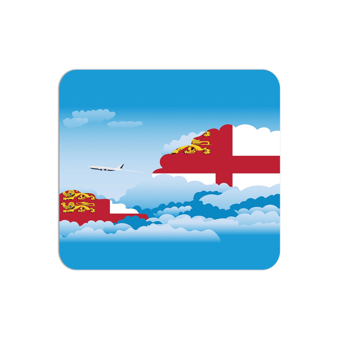 Sark Airplane Airport Flight Day Clouds Mousepad