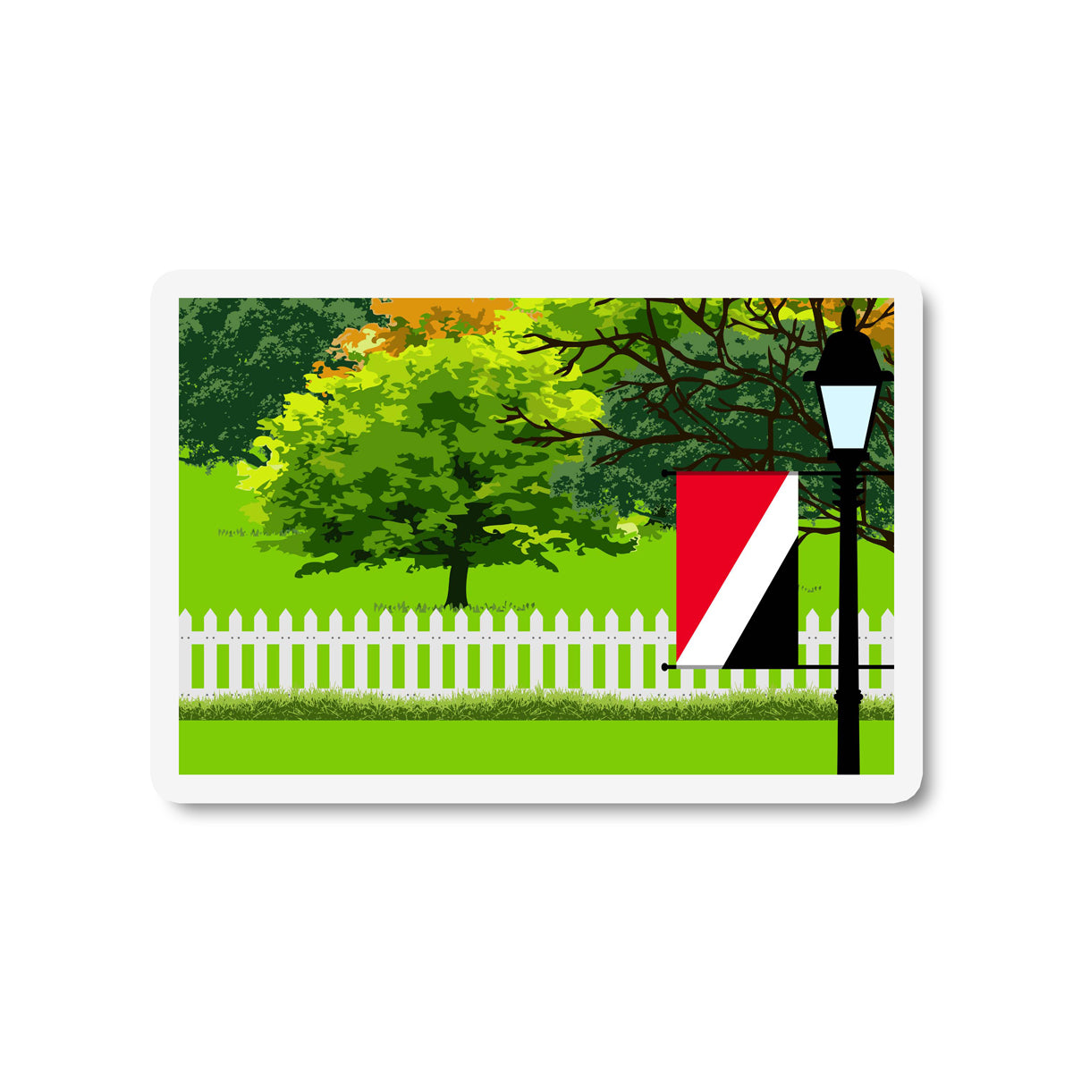 SealPrincipality of Trees Street Lamp Fridge Magnet