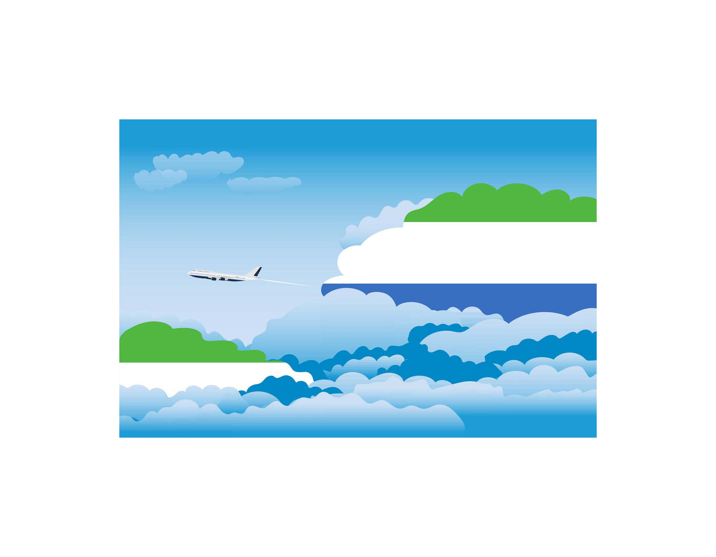 Sierra Leone Day Clouds Blanket Throw