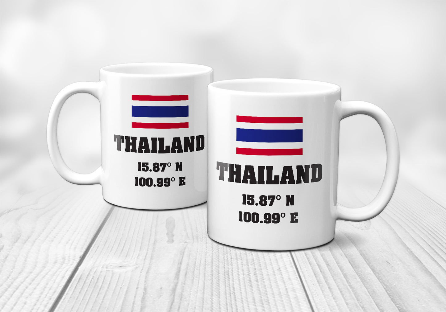 Thailand Laitutude Longitude Mug