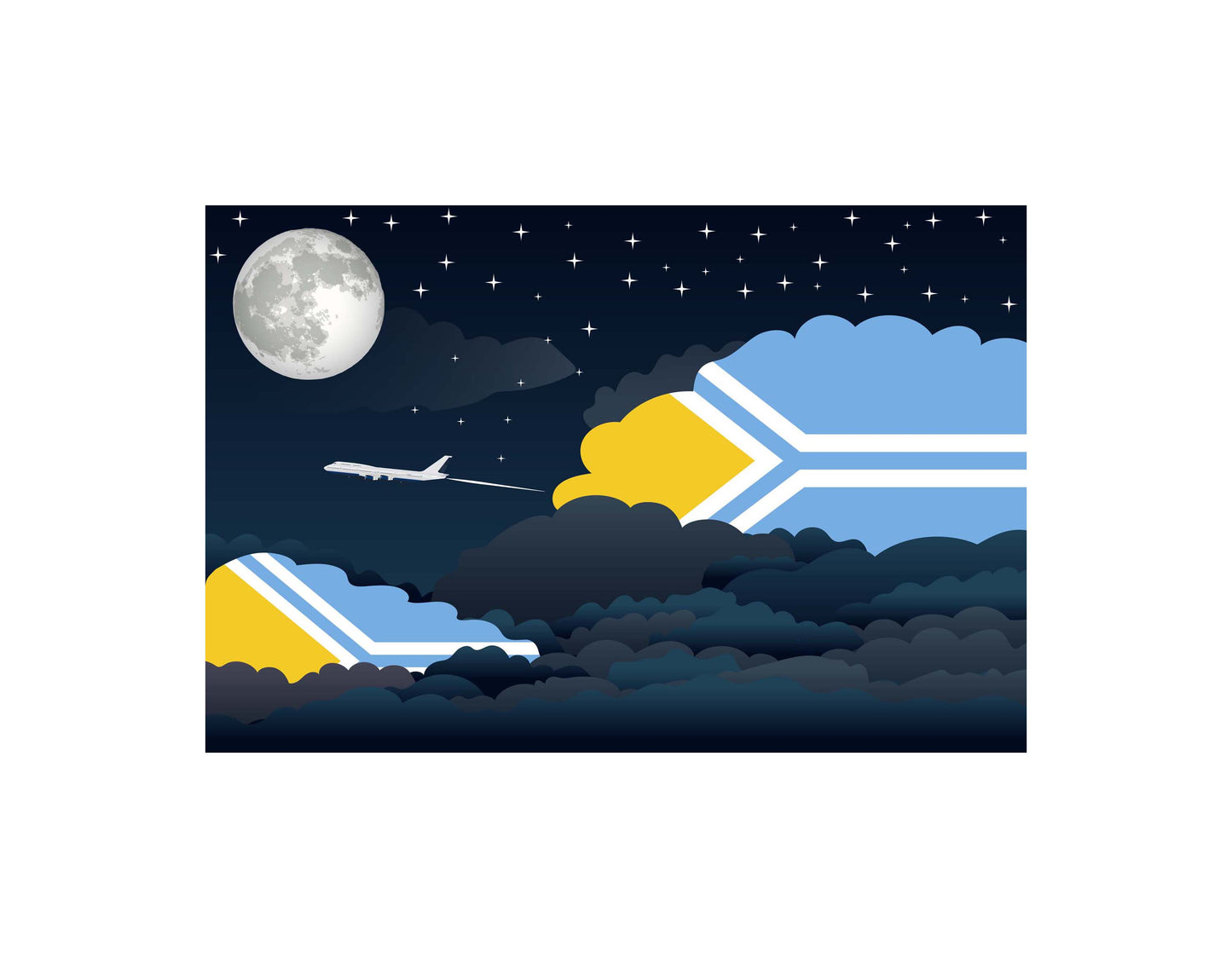 Tuva Night Clouds Blanket Throw