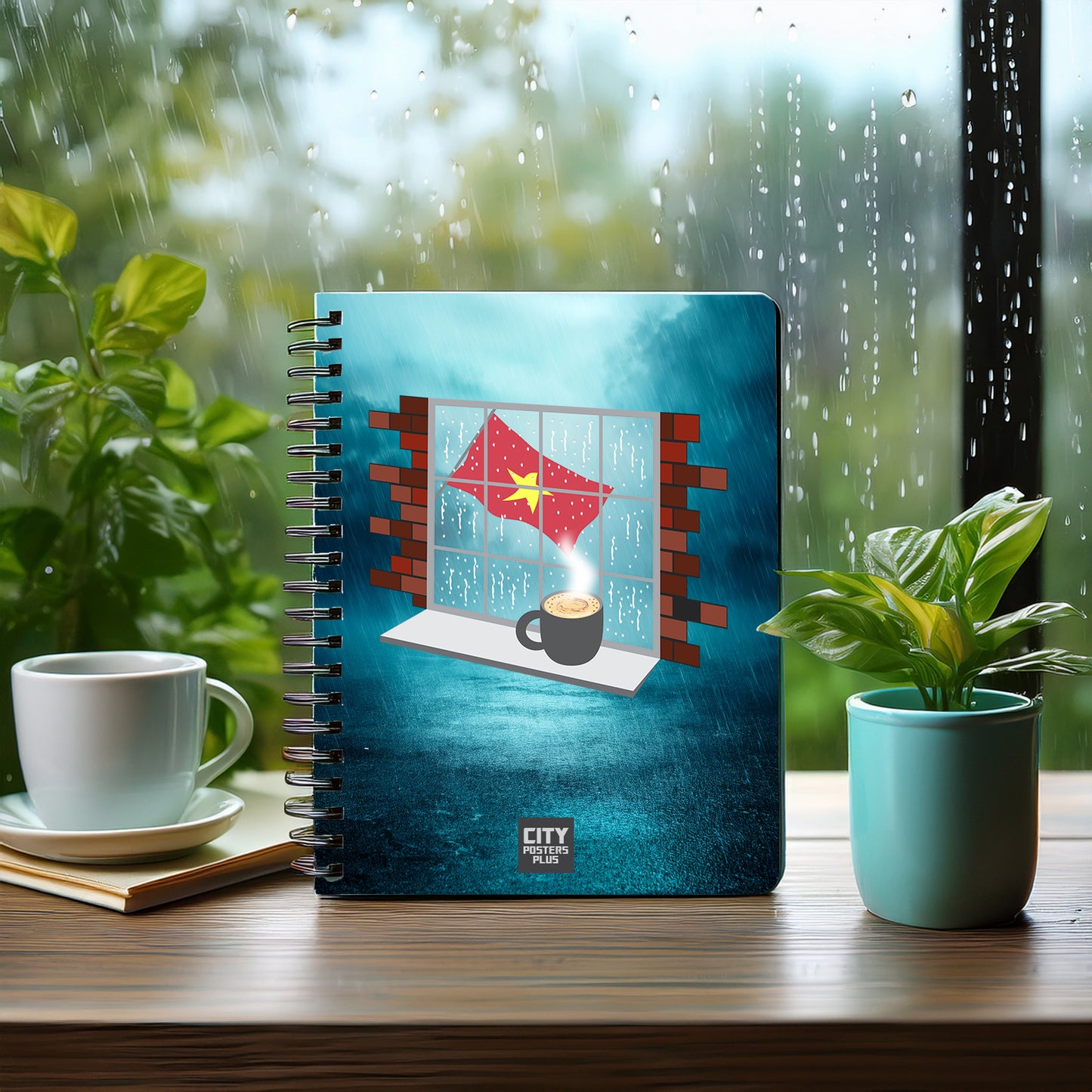 Vietnam Coffee Rain Notebook