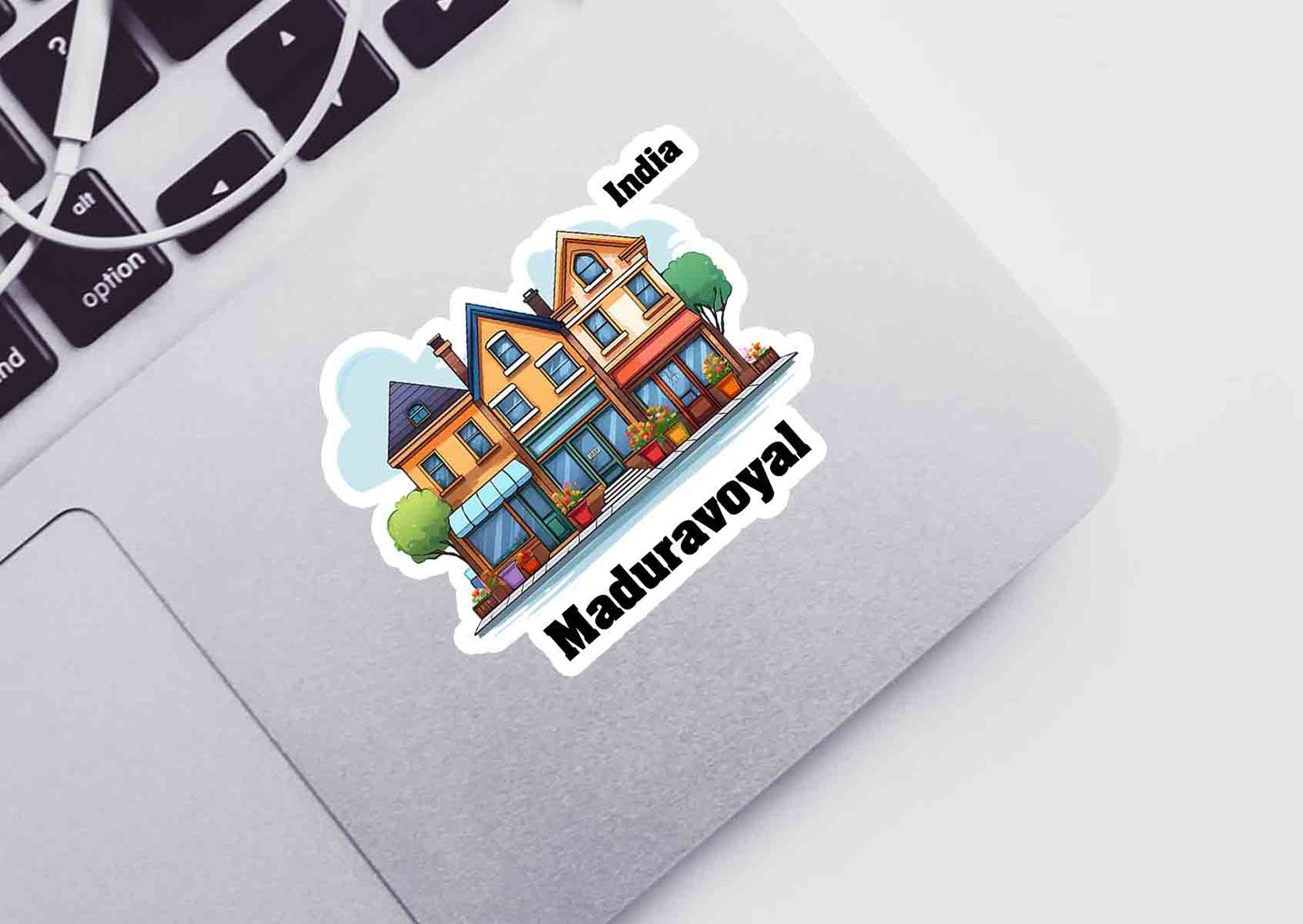 Maduravoyal Three Home Office Shop Sticker