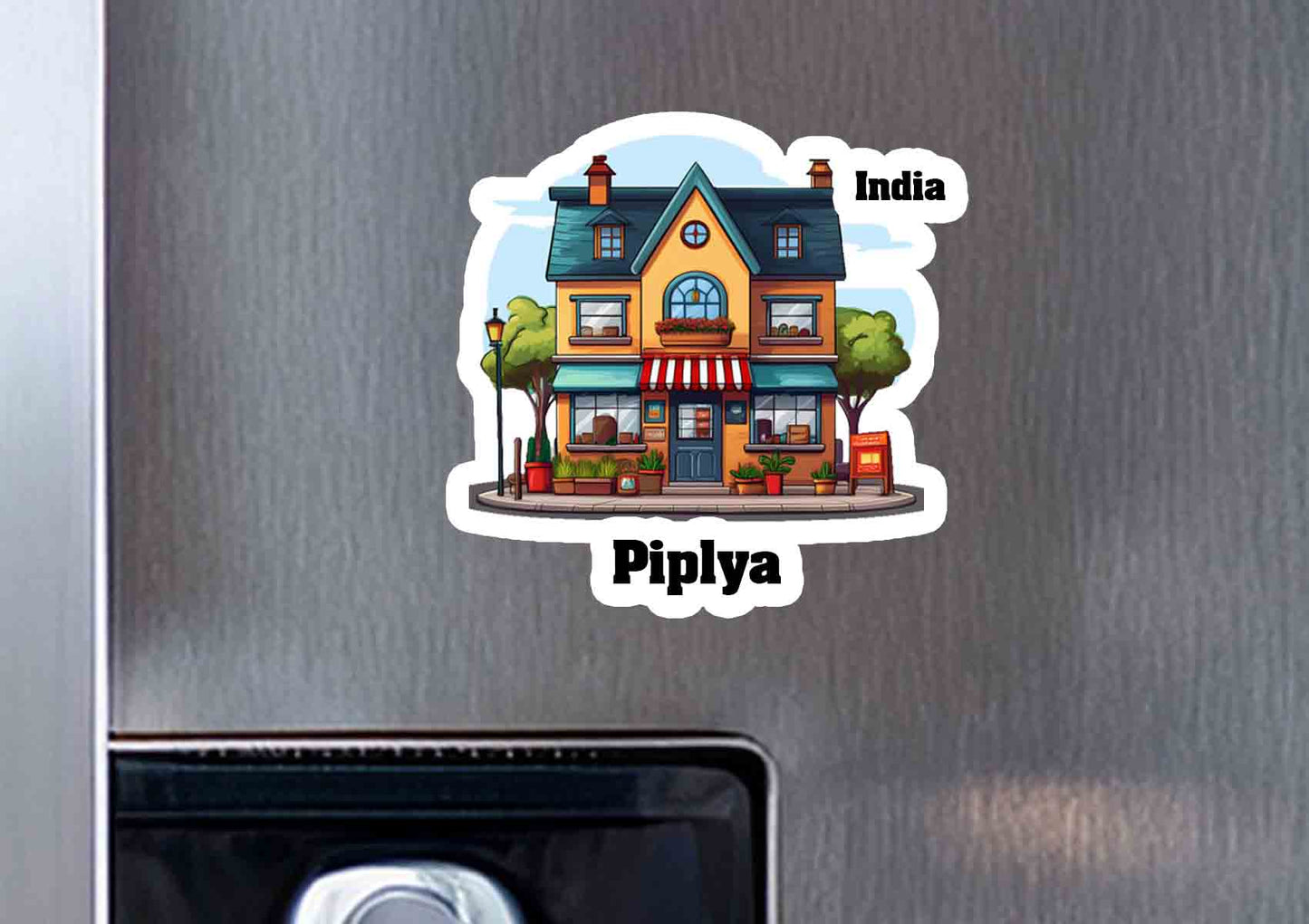 Piplya One Home Office Shop Fridge Magnet